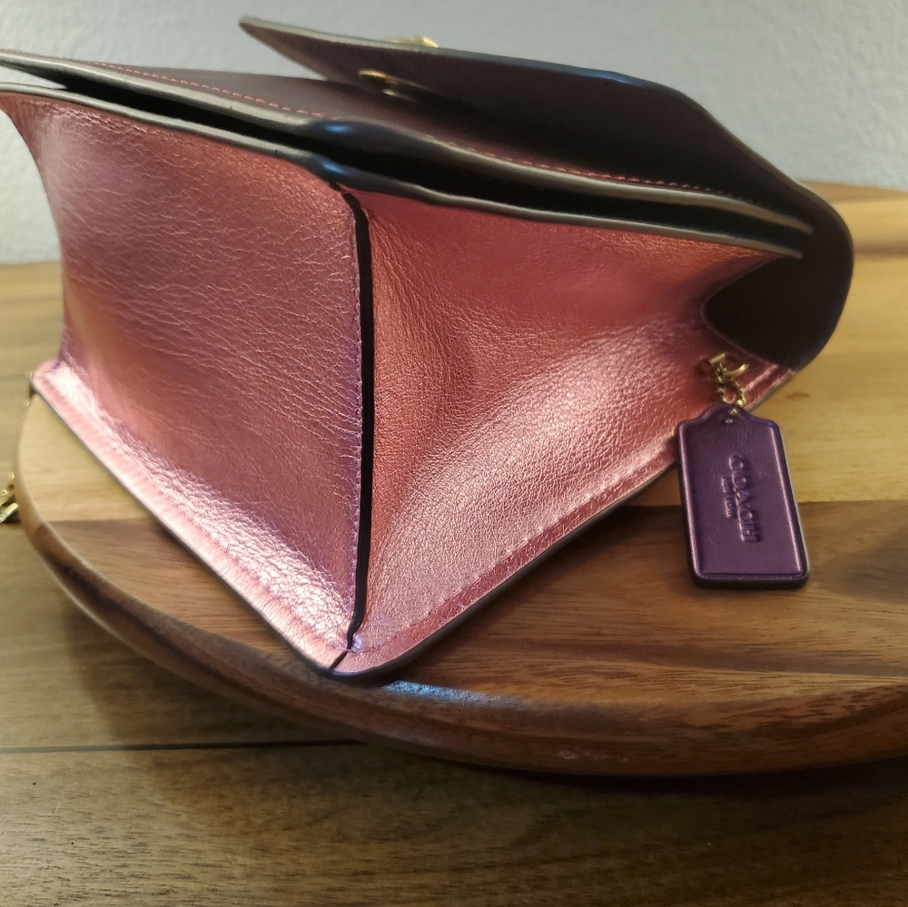 COACH PARKER METALLIC COLORBLOCK IN PERFECT LIKE NEW CONDITION! - Picture 7 of 16